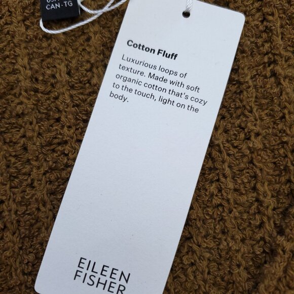 Eileen Fisher Organic-Cotton Cashmere Fluff V-Neck Sweater Size XL - Picture 10 of 14